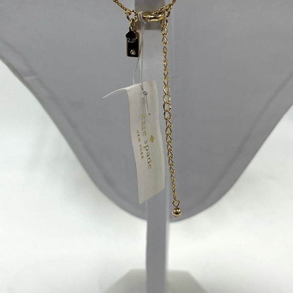 NWT Kate Spade New York Make A Splash Cream Pearl Pendant Gold Tone Necklace - Picture 11 of 13